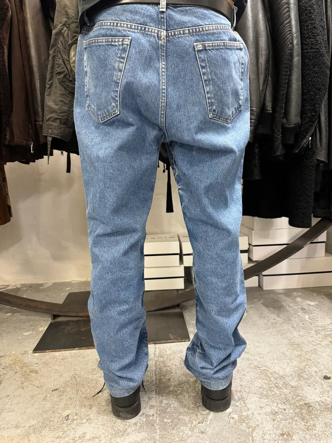 2000s Cavalli Blue Denim Faded Jeans uZXJSVs 3