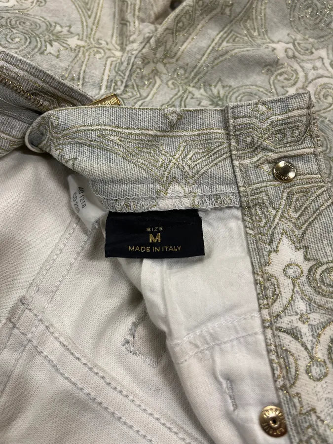 1990s Cavalli Arabic Mozaic Legend Grey Pants JLzsgeL 8