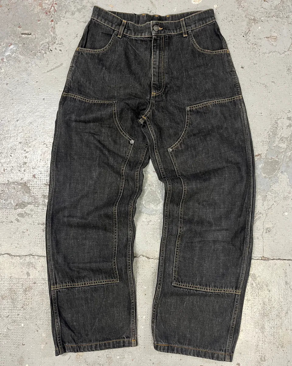 2000s Moschino Large Double Knee Carpenter Navy Denim Jeans GpWvHNS 0