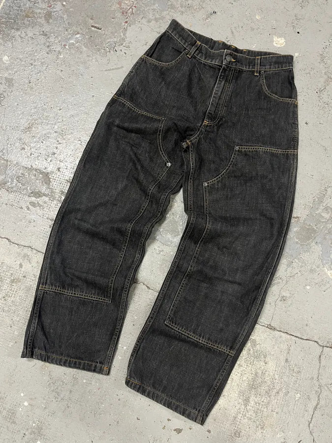 2000s Moschino Large Double Knee Carpenter Navy Denim Jeans GpWvHNS 4