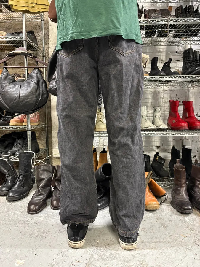 2000s Moschino Large Double Knee Carpenter Navy Denim Jeans GpWvHNS 3