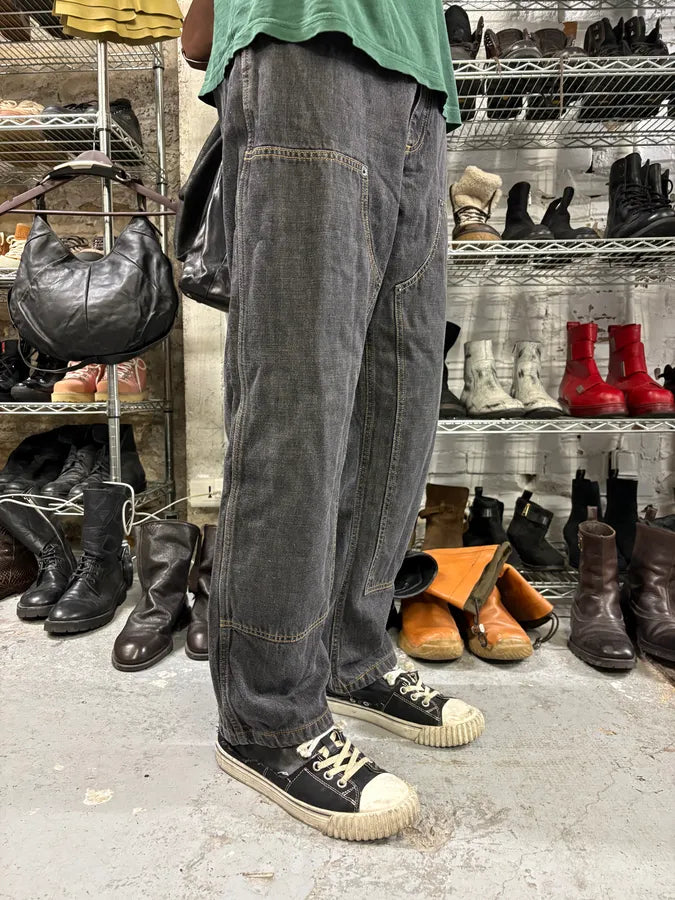 2000s Moschino Large Double Knee Carpenter Navy Denim Jeans GpWvHNS 2