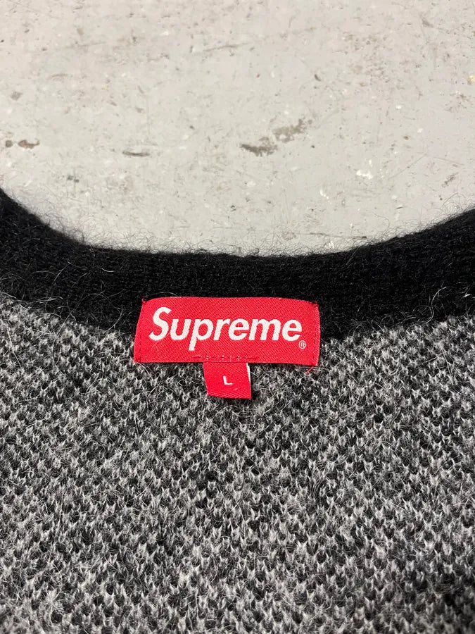 Supreme Mohair Cardigan Black Sweater (M/L) OCbOfgV 7