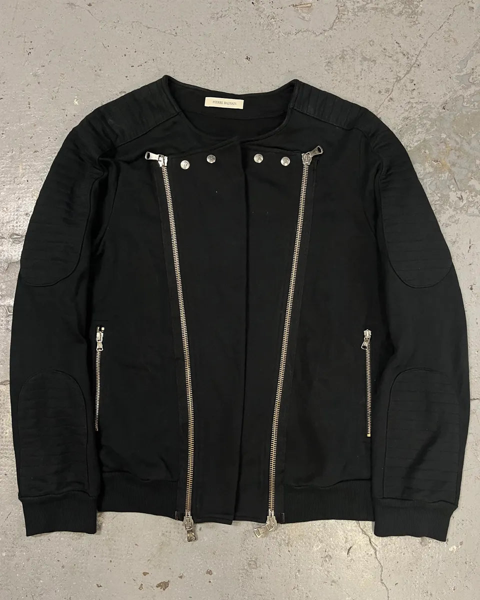 Pierre Balmain Black Horpist 2 Zip Sweater (M) FJYJQms 0
