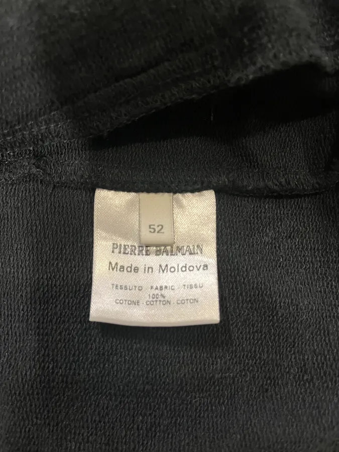 Pierre Balmain Black Horpist 2 Zip Sweater (M) FJYJQms 8