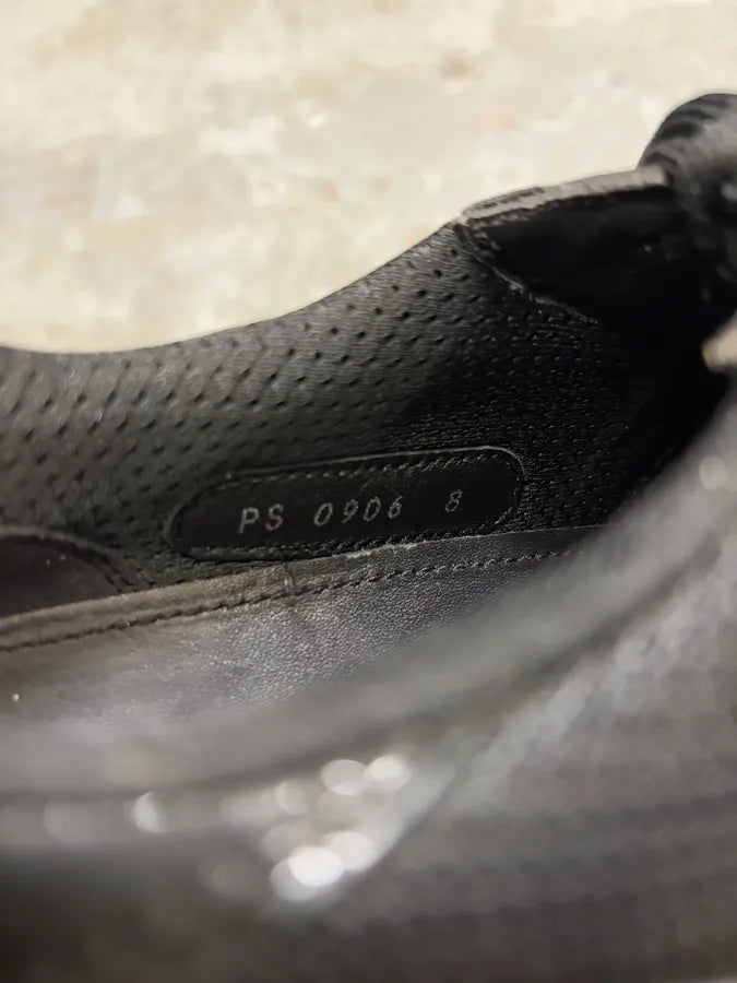 2000s Prada America’s Cup Black Satin Leather Shoes (42.5eu/us9) OxlLKIF 8