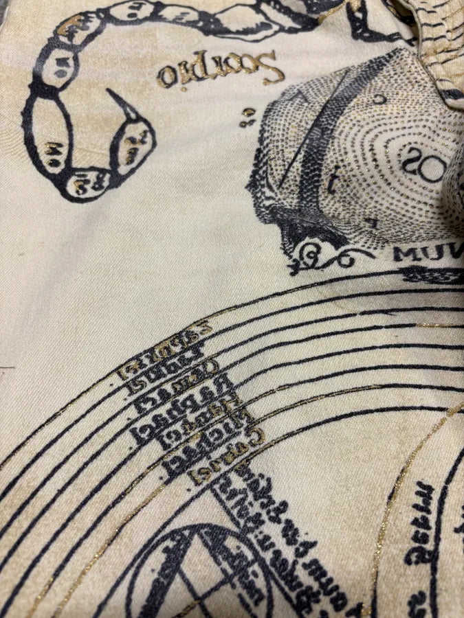 AW2003 Cavalli Astrology Beige Deus Pants (S) AxeySIV 6