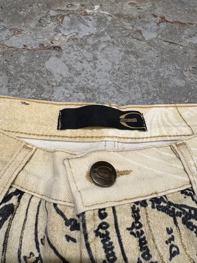 AW2003 Cavalli Astrology Beige Deus Pants (S) AxeySIV 10