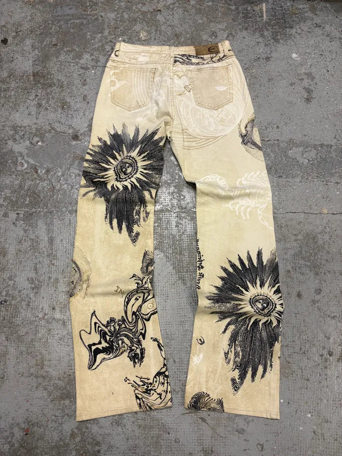 AW2003 Cavalli Astrology Beige Deus Pants (S) AxeySIV 4