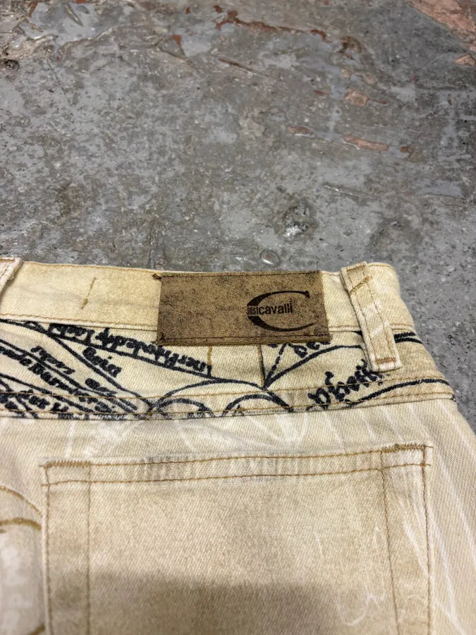 AW2003 Cavalli Astrology Beige Deus Pants (S) AxeySIV 7