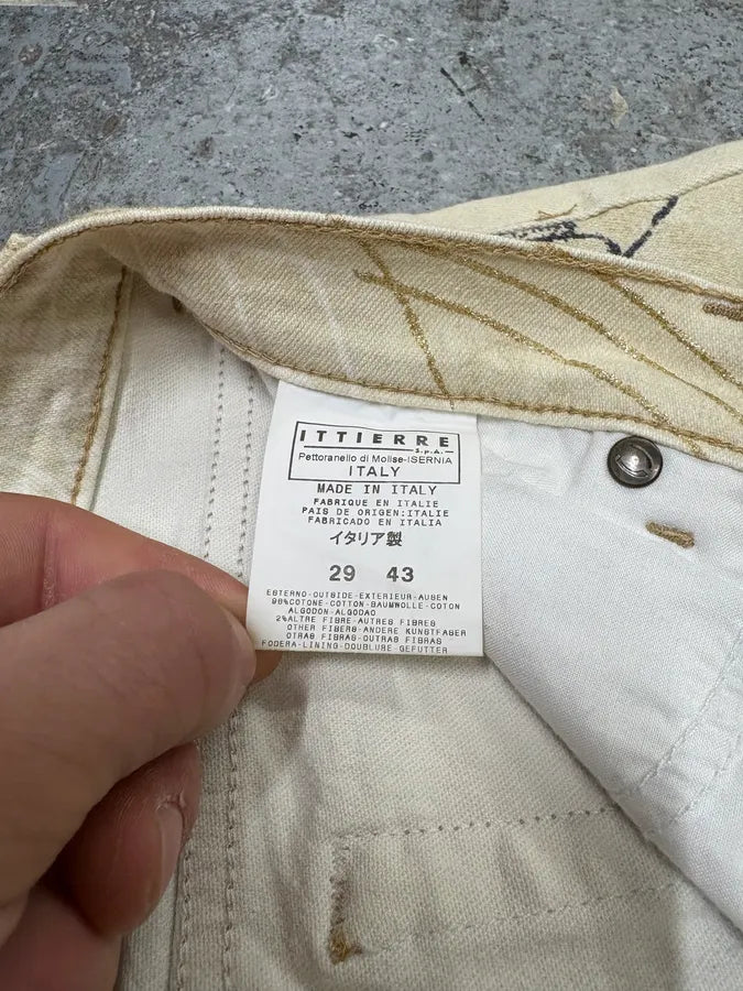 AW2003 Cavalli Astrology Beige Deus Pants (S) AxeySIV 11