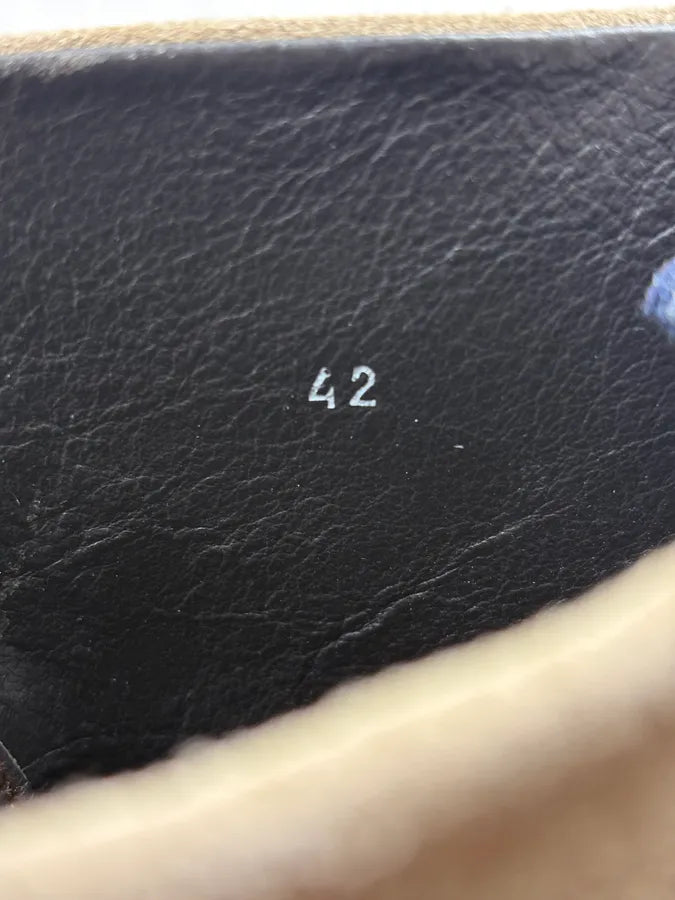 Moncler Beige Suede Leather Combat Boots PgebepB 8