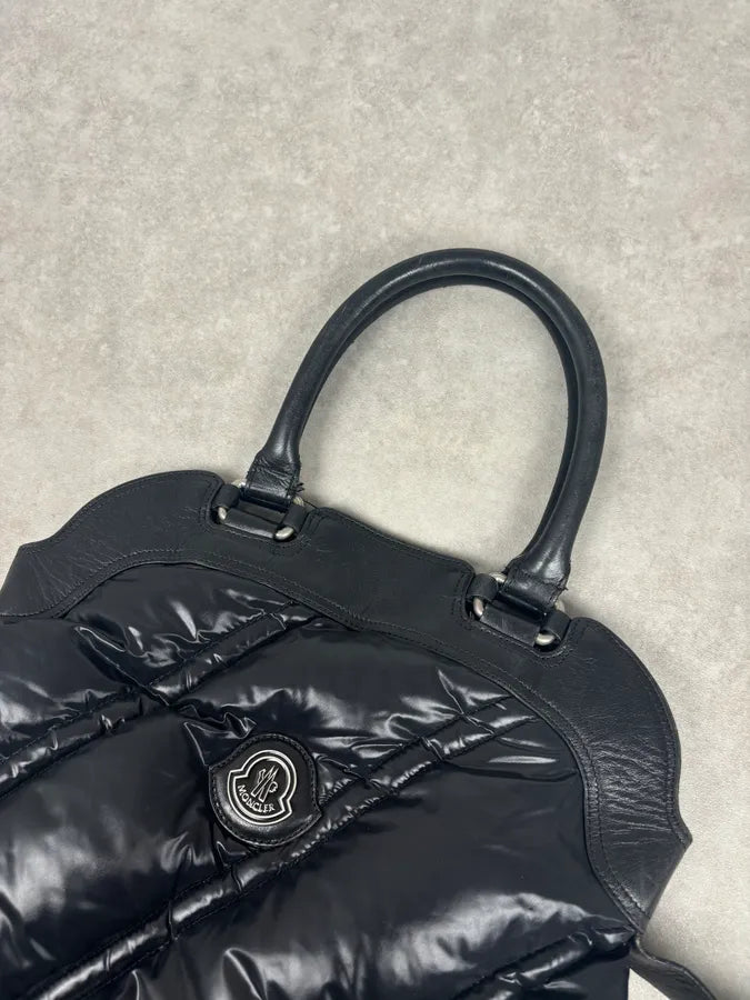 Moncler Black Nylon Quilted Handle Bag MBoJzsc 8