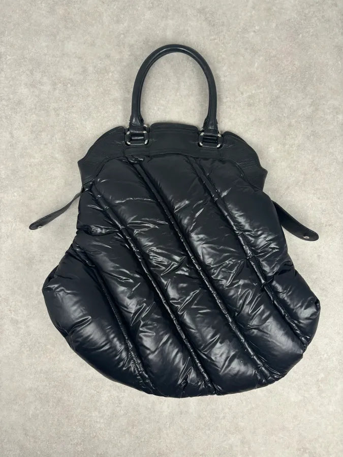 Moncler Black Nylon Quilted Handle Bag MBoJzsc 4