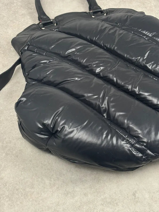 Moncler Black Nylon Quilted Handle Bag MBoJzsc 7