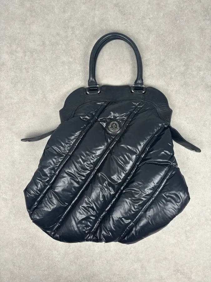 Moncler Black Nylon Quilted Handle Bag MBoJzsc 1