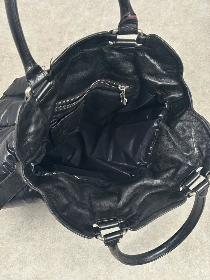 Moncler Black Nylon Quilted Handle Bag MBoJzsc 12
