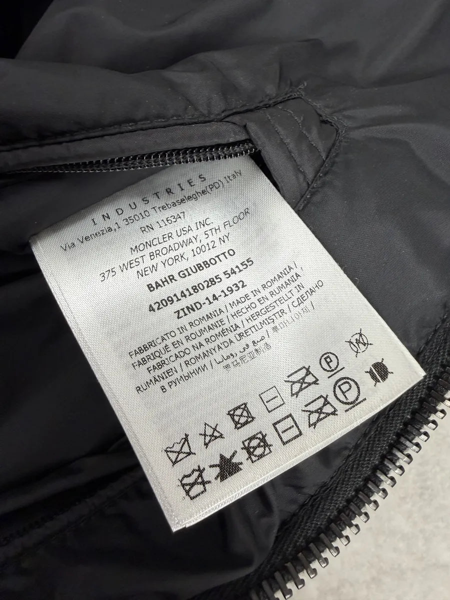 Moncler Black Quilted Leather Padded Puffer Jacket FpXOqXO 10