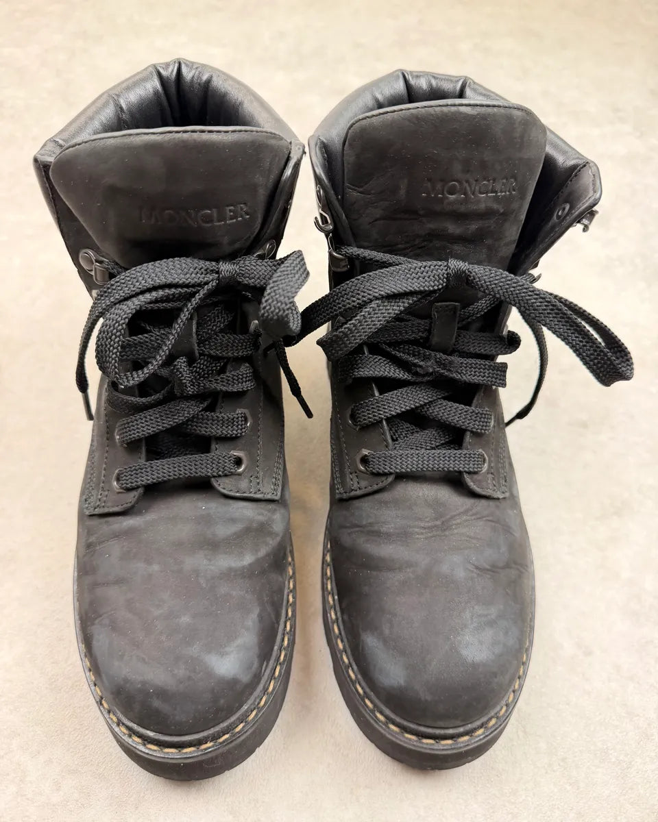 Moncler Black Suede Leather Boots INroSiA 1