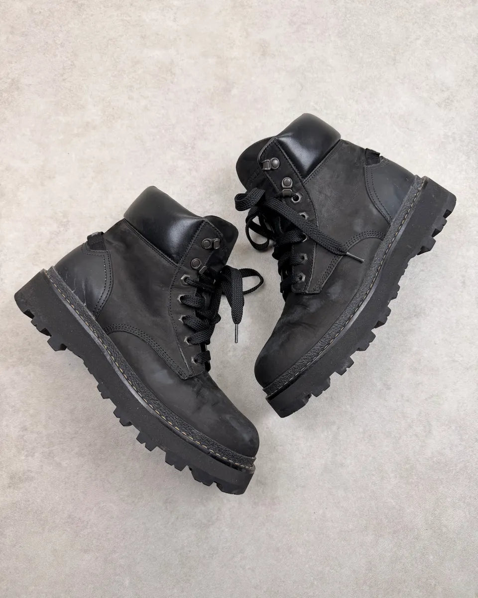 Moncler Black Suede Leather Boots INroSiA 3