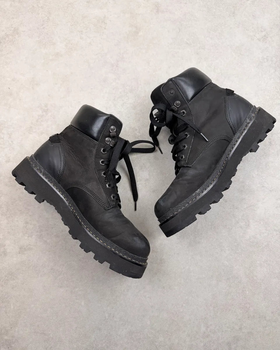 Moncler Black Suede Leather Boots INroSiA 4