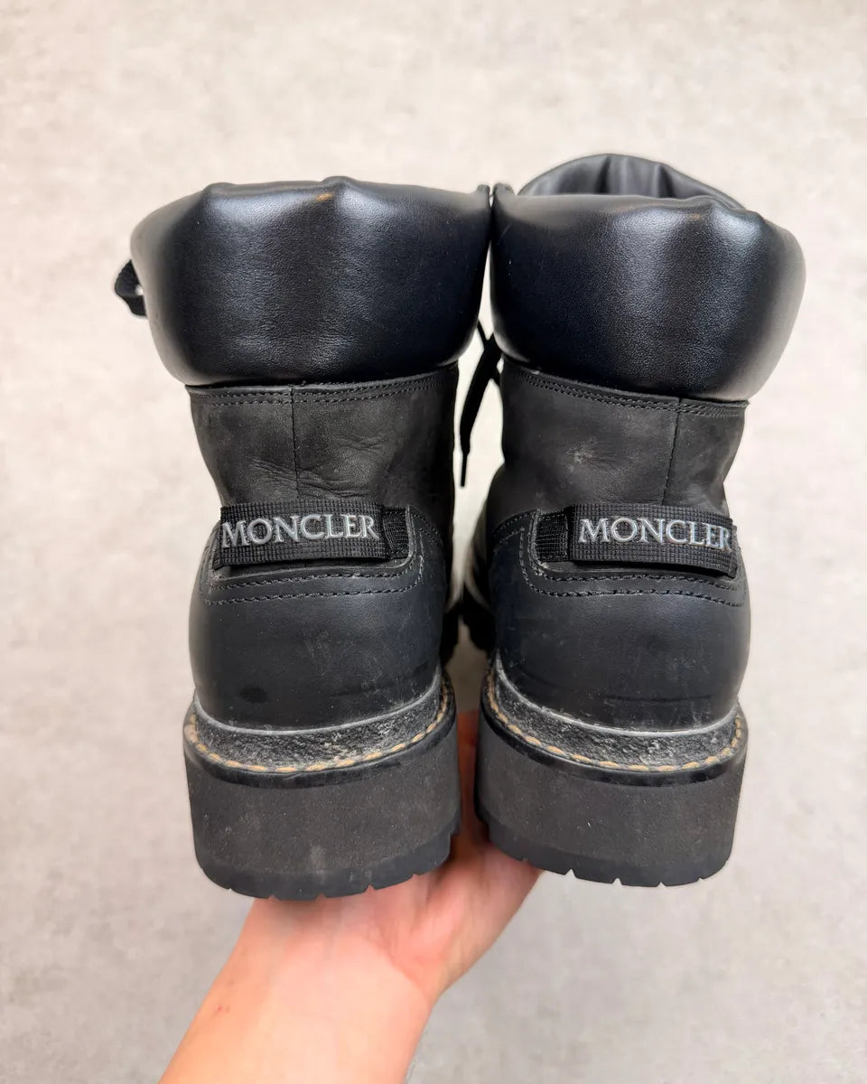 Moncler Black Suede Leather Boots INroSiA 5