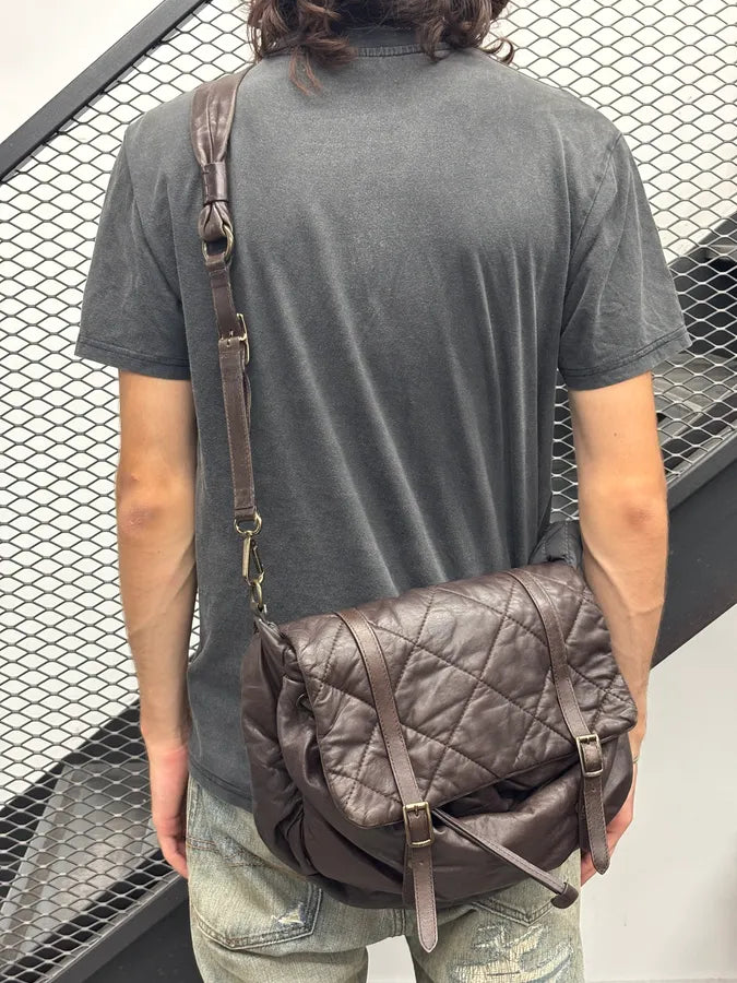 Moncler Brown Nappa Quilted Leather Shoulder Bag dHYURLP 3