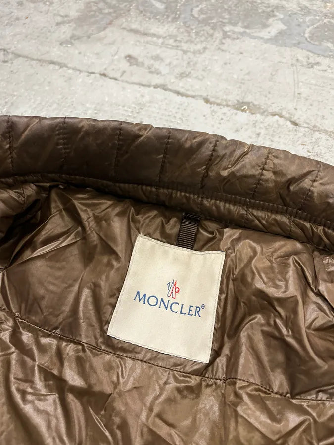 Moncler Brown Quilted Biker Puffer Jacket TCTirRP 9
