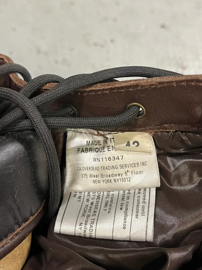 Moncler Brown Quilted Leather Boots dSySHzj 12
