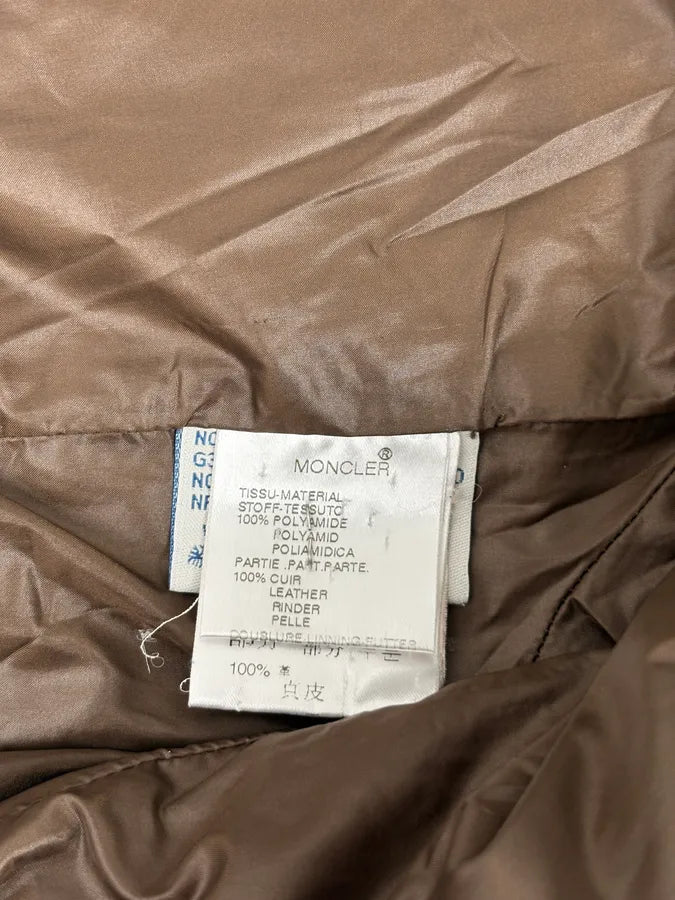 Moncler Brown Quilted Puffer Jacket TvXAlVM 7