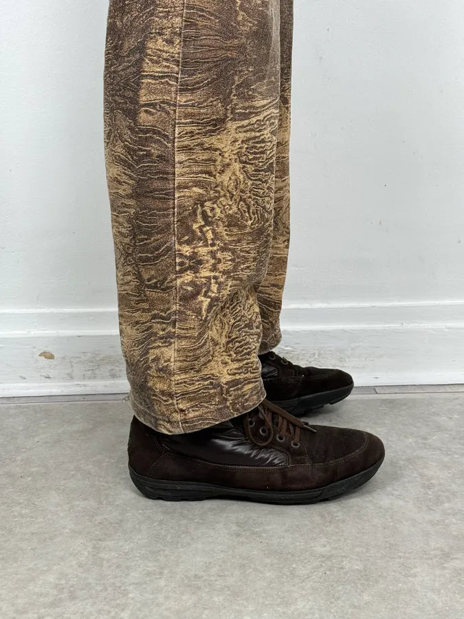 Moncler Brown Suede Puffer Lace-Up Hiking Boots hATGXwG 1
