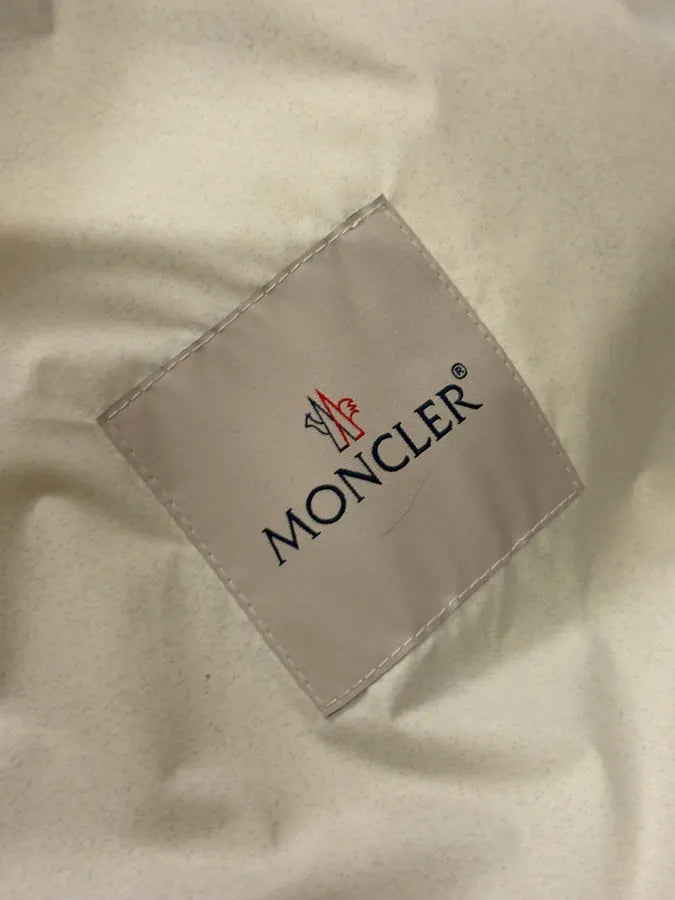 Moncler Cream Nylon Graphic Windbreaker Light Jacket dPOJJIP 13