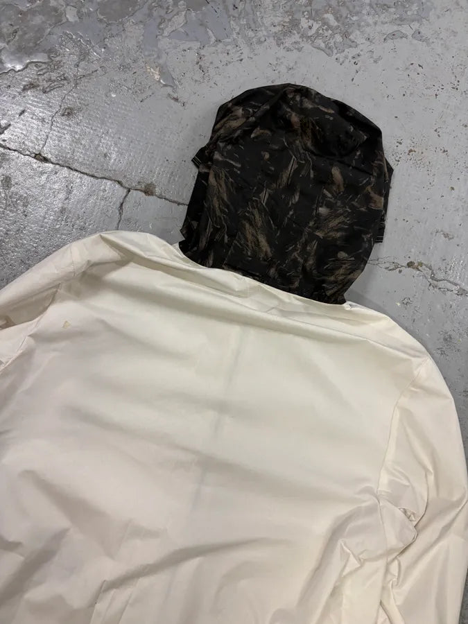 Moncler Cream Nylon Graphic Windbreaker Light Jacket dPOJJIP 6