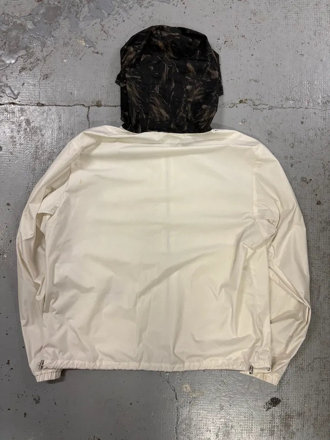 Moncler Cream Nylon Graphic Windbreaker Light Jacket dPOJJIP 5
