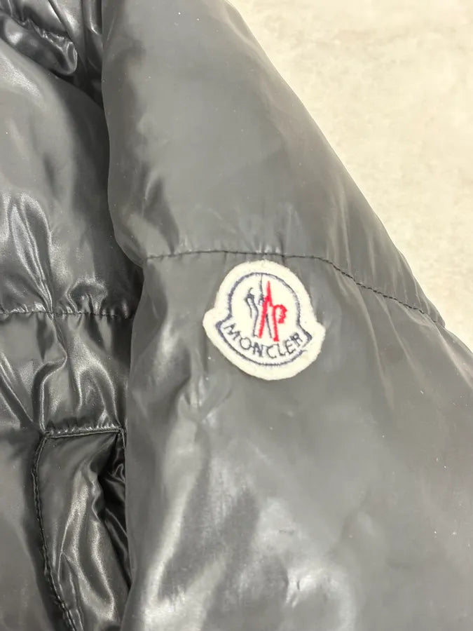 Moncler Fur Hooded Black Puffer Bomber Jacket UtdMLrR 10