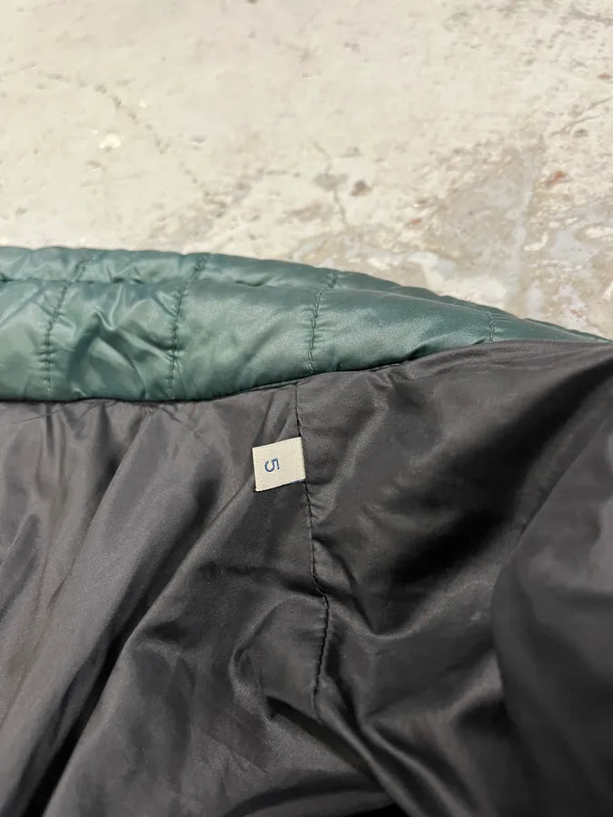 Moncler Green & White Quilted Puffer Jacket DfoEvDU 10