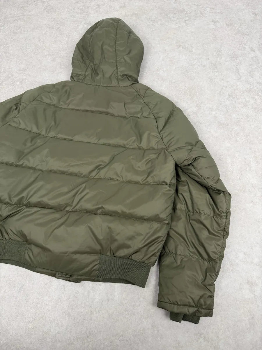Moncler Green Fur Hood Puffer Jacket XBOvSHn 4