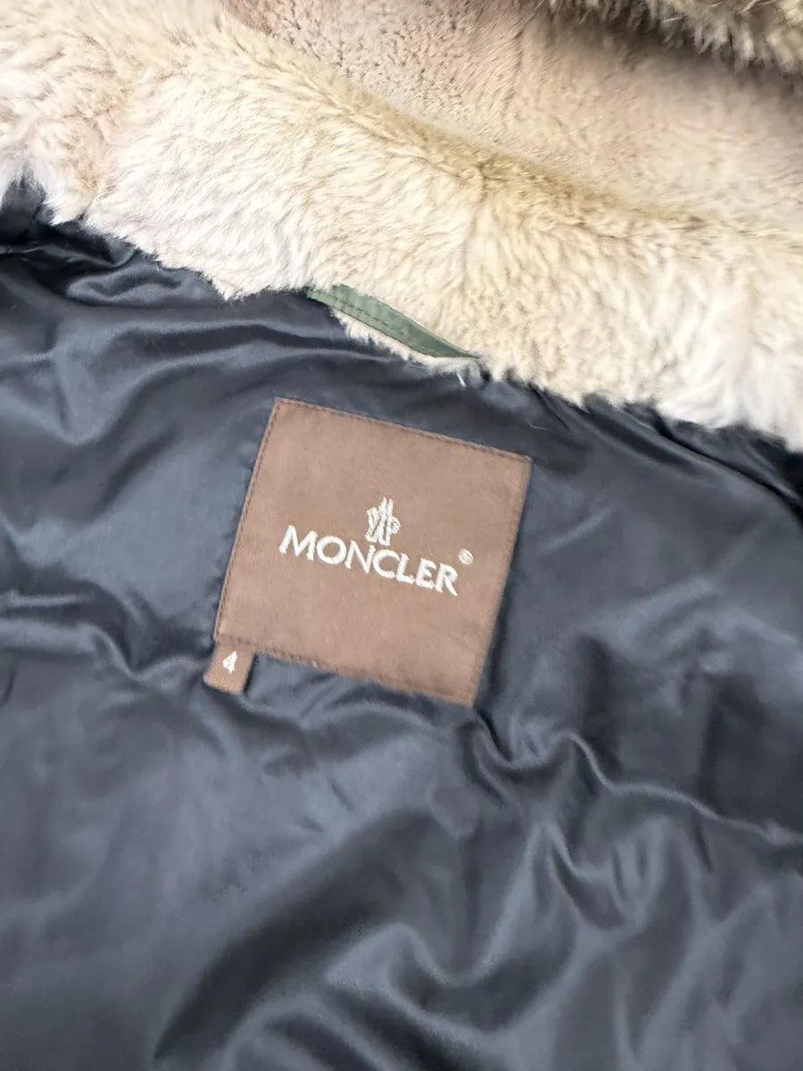 Moncler Green Fur Hood Puffer Jacket XBOvSHn 7