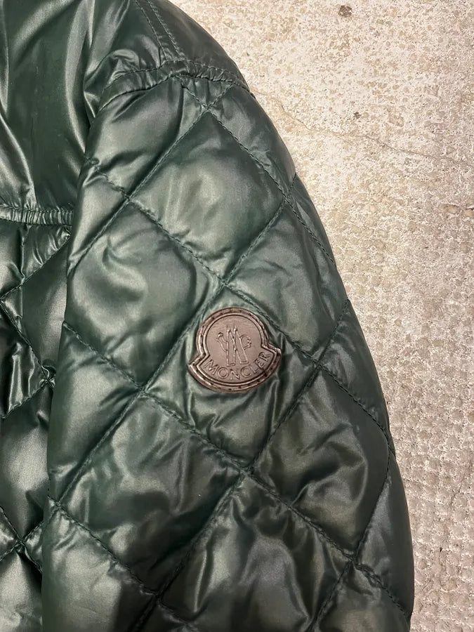 Moncler Green Padded Puffer Biker Jacket hnccvxP 7