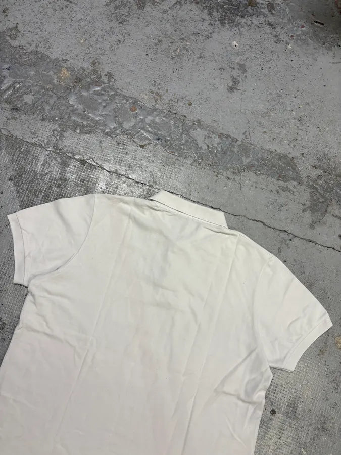Moncler White Frenchie Striped Polo HtIHqos 5