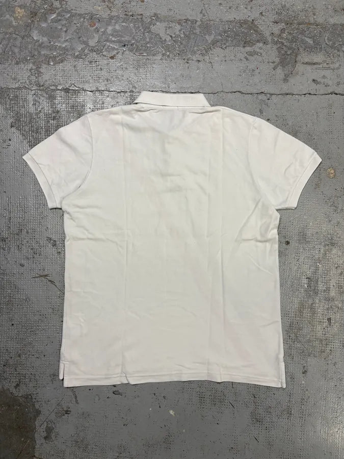 Moncler White Frenchie Striped Polo HtIHqos 4
