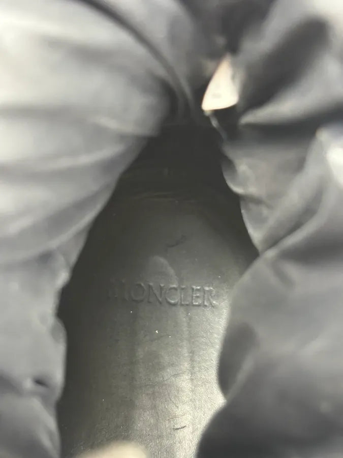 Moncler Grey Suede Quilted High-Top Sneakers ZztLYTz 9