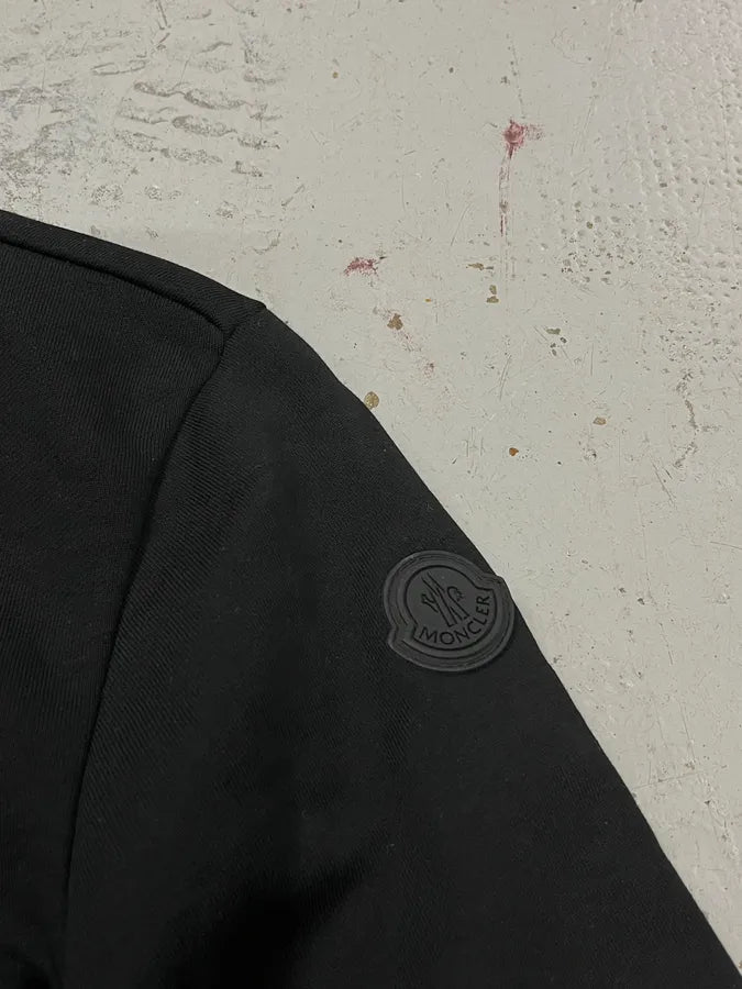 Moncler Kangaroo Pocket Zip Black Sweater uTrVneA 6