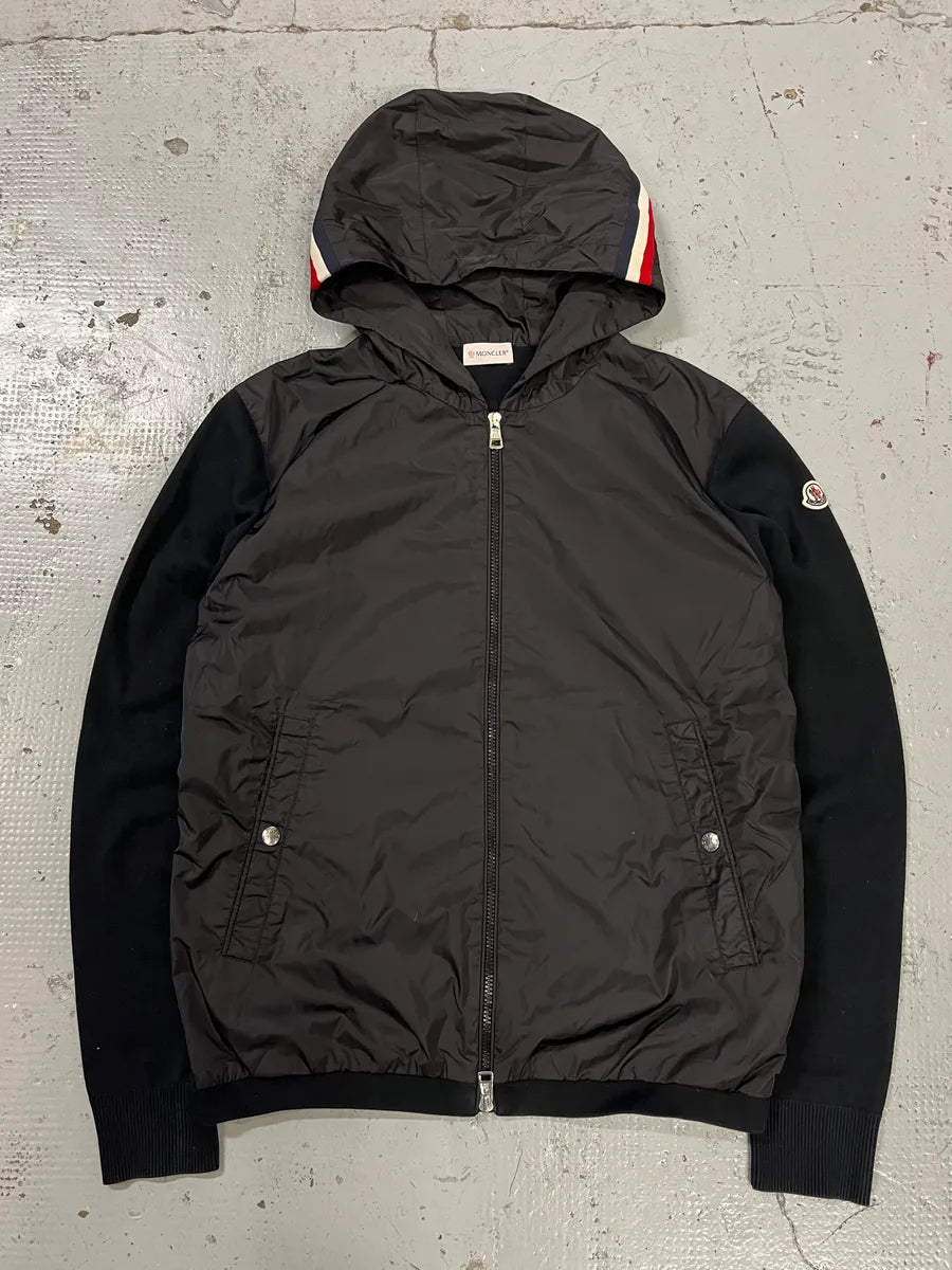 Moncler Light Hybrid French Windbreaker Black Jacket UiJRIWe 0