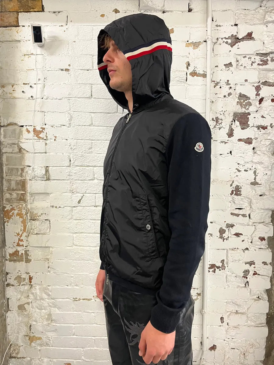 Moncler Light Hybrid French Windbreaker Black Jacket UiJRIWe 1