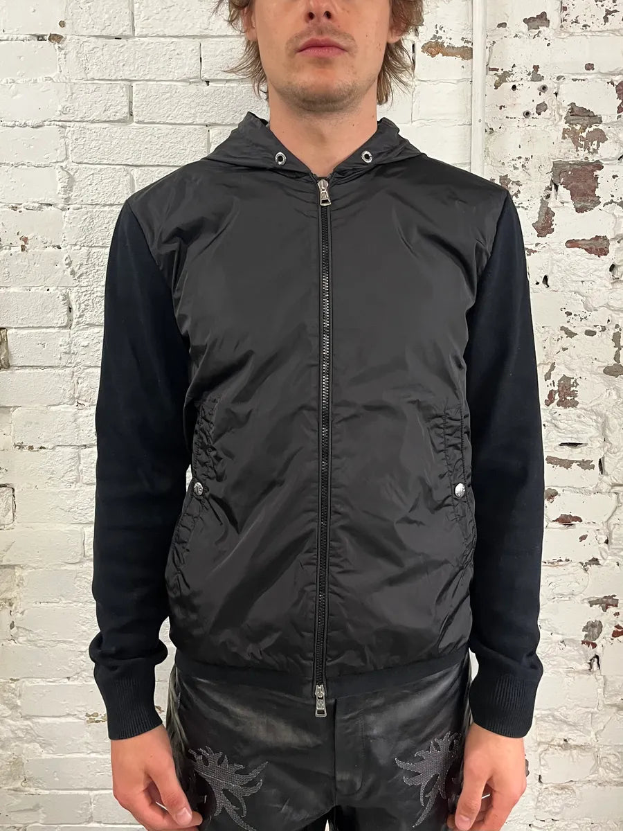 Moncler Light Hybrid French Windbreaker Black Jacket UiJRIWe 2