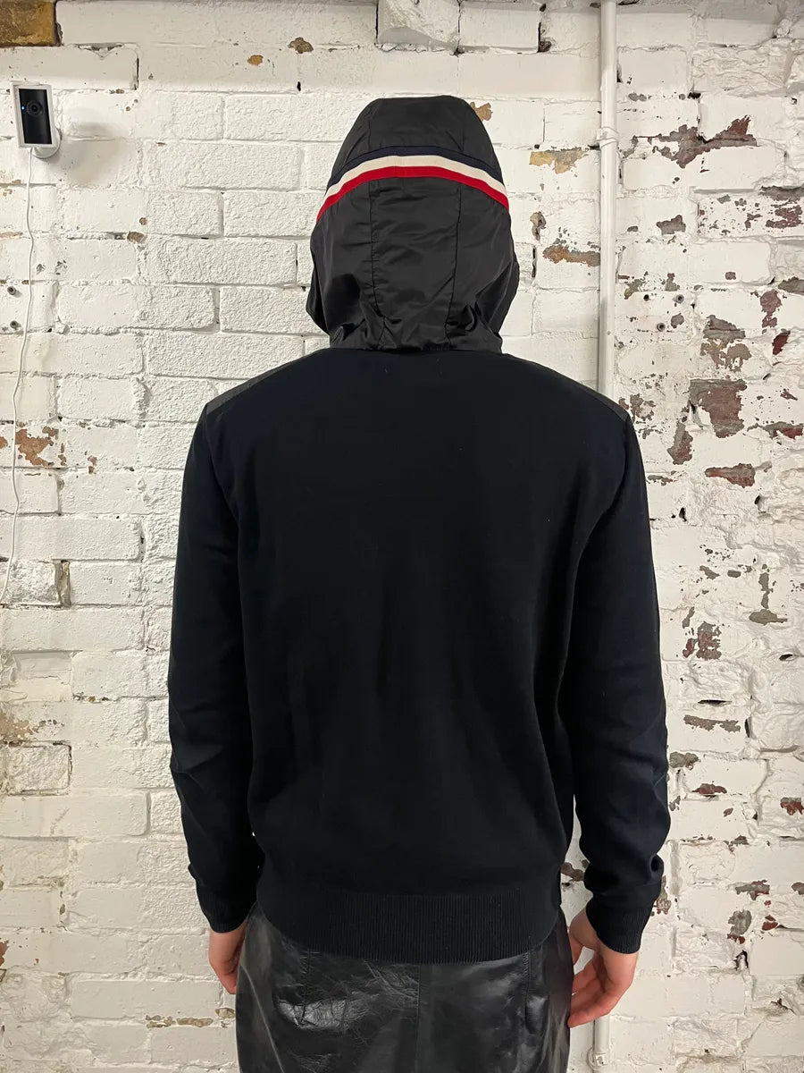 Moncler Light Hybrid French Windbreaker Black Jacket UiJRIWe 3