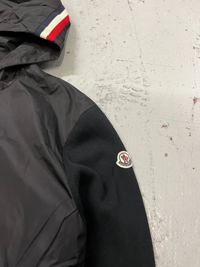 Moncler Light Hybrid French Windbreaker Black Jacket UiJRIWe 6