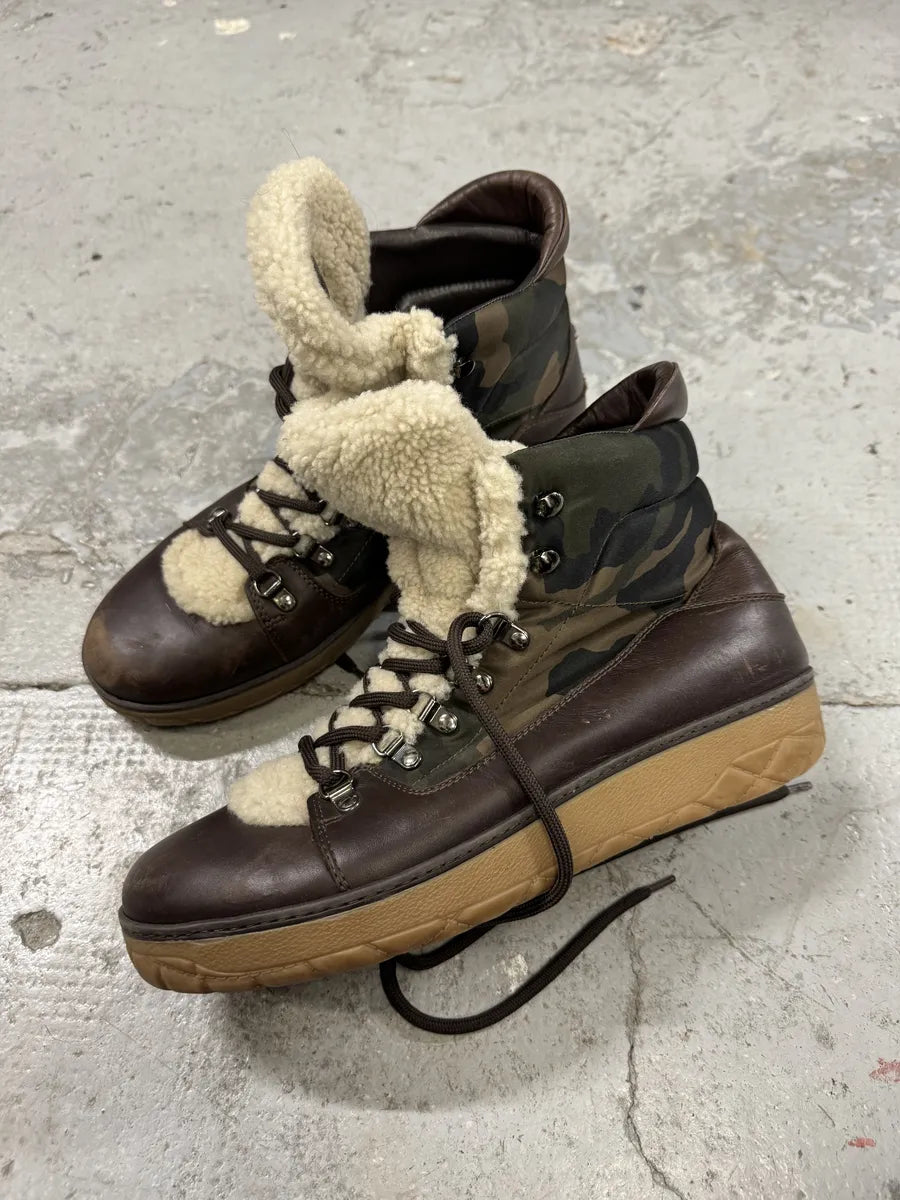 Moncler Mountain Camo Fur Leather Boots (44eu/us10) mGHAztE 2