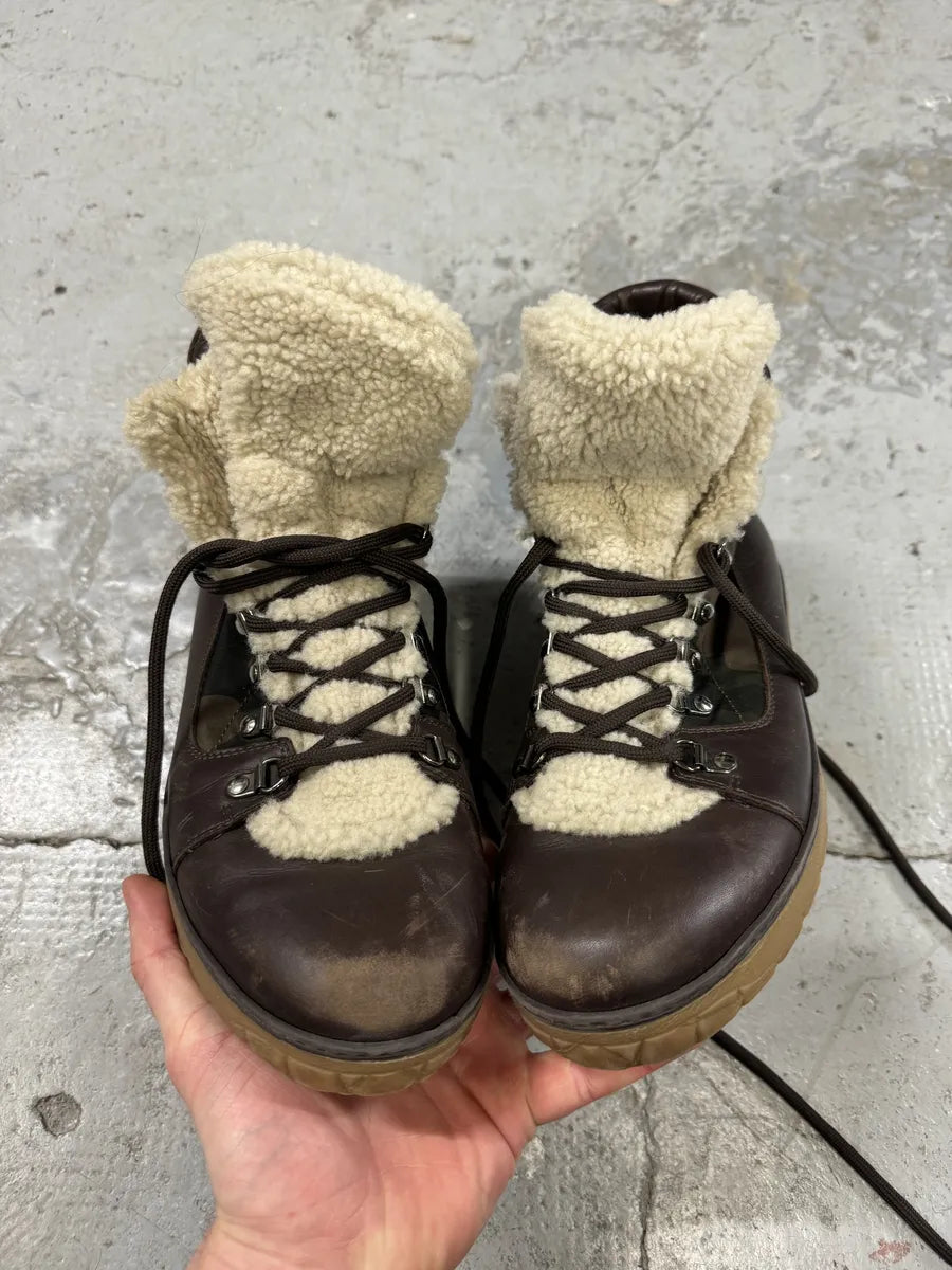 Moncler Mountain Camo Fur Leather Boots (44eu/us10) mGHAztE 4